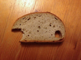 Archiv der angebissenen Brotscheiben