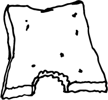 Archiv der angebissenen Brotscheiben